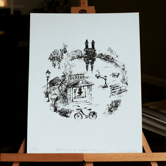 An Afternoon in Central Park | A signed limited-edition print