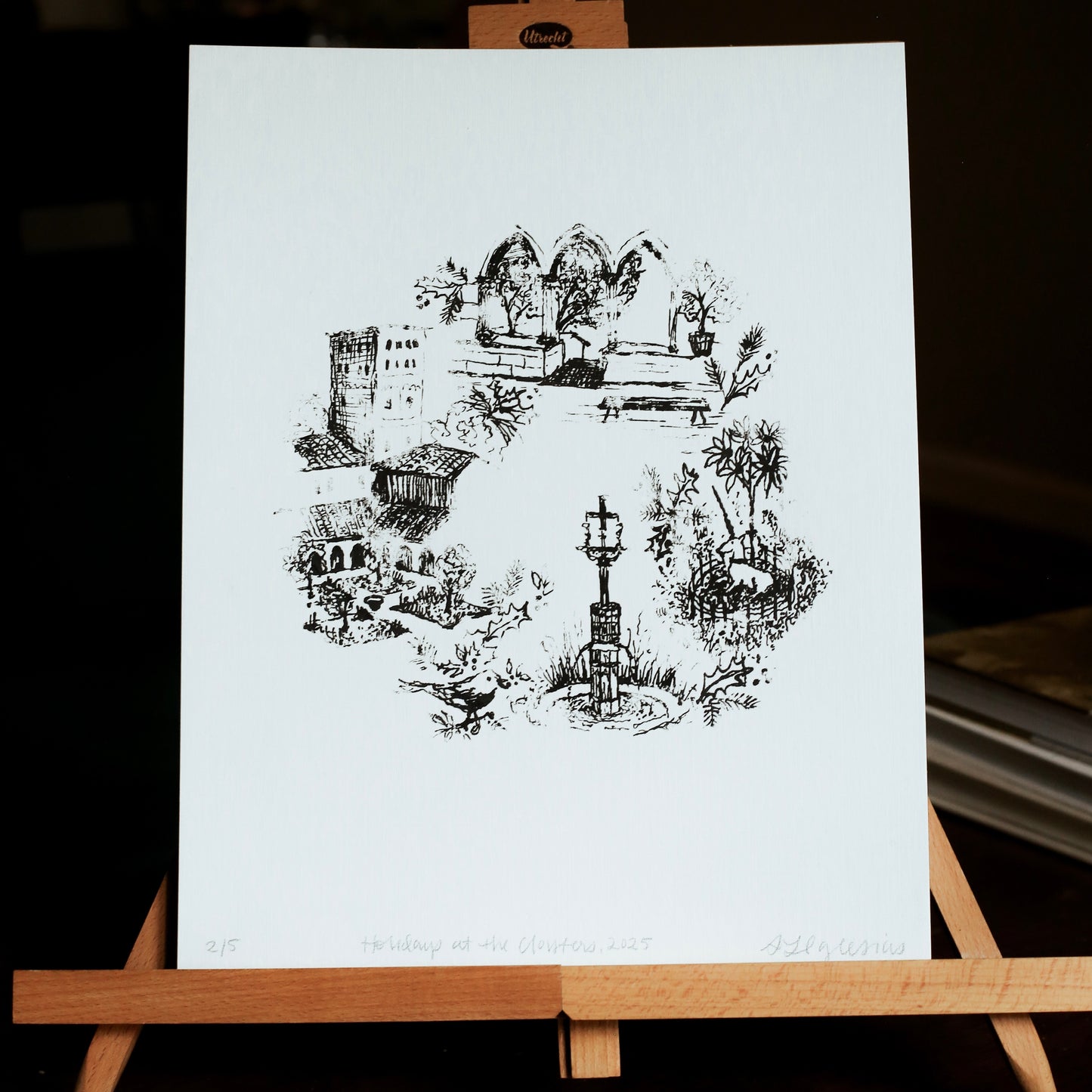 Holidays at The Cloisters | A signed limited-edition print